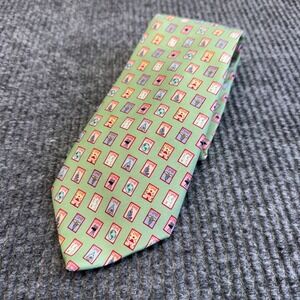 Vineyard Vines Silk Tie Green TIME Magazine USA Custom Collection Necktie